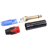 Max Maxb 6.35mm Stereo Jack Plug for DIY Audio Soldering for Microphone Guitar Red