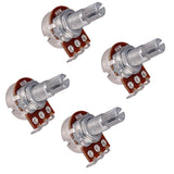 Max Maxb 4 Pieces A50K/B50K Long Split Shaft Audio Taper Low Friction Potentiometers