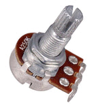 Max Maxb A250K/B250K Long Split Shaft Audio Taper Low Friction Guitar Potentiometers