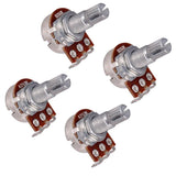 Max Maxb A250K/B250K Long Split Shaft Audio Taper Low Friction Guitar Potentiometers