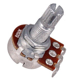 Max Maxb A250K/B250K Long Split Shaft Audio Taper Low Friction Guitar Potentiometers