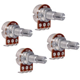 Max Maxb A250K/B250K Long Split Shaft Audio Taper Low Friction Guitar Potentiometers
