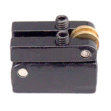 Max Maxb Black Fixed 6 String Headless Guitar Bridge Tailpiece Roller Saddle