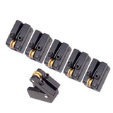 Max Maxb Black Fixed 6 String Headless Guitar Bridge Tailpiece Roller Saddle