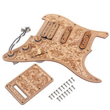Max Maxb Wired Alnico V Humbucker Pickup Pickguard Protector SSH for Strat Guitar