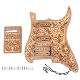 Max Maxb Wired Alnico V Humbucker Pickup Pickguard Protector SSH for Strat Guitar