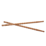 Max Maxb 1 Pairs Wavy Bamboo Drumsticks 5A Drum Stick Percussion Instrument Accessory