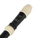 Maxbell British ABS Baroque Treble B Tone 8 Hole Clarinet Descant Recorder Black