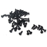 Max Maxb 100pcs Bass Guitar Pickguard Screws For Electric Guitar Bass 3x12mm Black