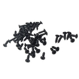 Max Maxb 100pcs Bass Guitar Pickguard Screws For Electric Guitar Bass 3x12mm Black