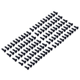 Max Maxb 100pcs Bass Guitar Pickguard Screws For Electric Guitar Bass 3x12mm Black