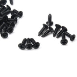 Max Maxb 100pcs Bass Guitar Pickguard Screws For Electric Guitar Bass 3x12mm Black