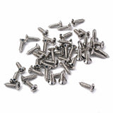 Max Maxb 100pcs Bass Guitar Pickguard Screws For Electric Guitar Bass 3x12mm Silver