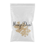 Max Maxb 100pcs Bass Guitar Pickguard Screws For Electric Guitar Bass 3x12mm Golden