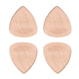 Max Maxb 4 Pieces Wood Acoustic Guitar Pick Plectrum Heart Shape Picks