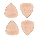 Max Maxb 4 Pieces Wood Acoustic Guitar Pick Plectrum Heart Shape Picks