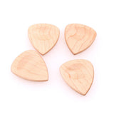 Max Maxb 4 Pieces Wood Acoustic Guitar Pick Plectrum Heart Shape Picks