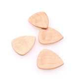 Max Maxb 4 Pieces Wood Acoustic Guitar Pick Plectrum Heart Shape Picks