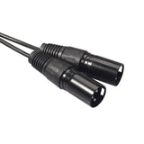 Max Maxb Dual RCA to XLR Male Cable Phono Plug Stereo Audio Connection Microphone