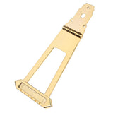 Max Maxb Gold 6 String Jazz Bass Guitar Trapeze Tailpiece Bridge -Top Bronze Made