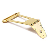 Max Maxb Gold 6 String Jazz Bass Guitar Trapeze Tailpiece Bridge -Top Bronze Made