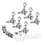 Max 6L Guitar Tuning Pegs Tuner Machine Head for Acoustic Electric Guitar Silver