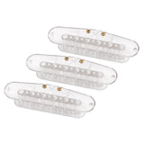 Maxbell 3 Pieces Single Coil Neck Pickup Bobbins 52mm Pole Spacing Fit Strat Guitar