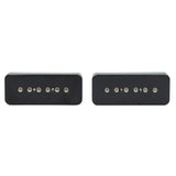 Maxbell 2 Pieces Black Bass Humbucker Pickup Precision Bass Soap Box Vintage Style