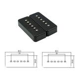 Maxbell 2 Pieces Black Bass Humbucker Pickup Precision Bass Soap Box Vintage Style