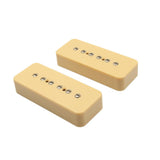 Maxbell 2 Pieces Cream Bass Humbucker Pickup Precision Bass Soap Box Vintage Style