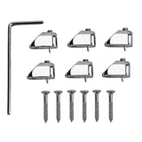 Max Maxb 6 Pieces Chrome Guitar String Locking Nut Headless Rope Lock Instrument