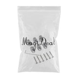 Max Maxb 6 Pieces Chrome Guitar String Locking Nut Headless Rope Lock Instrument