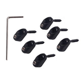 Max Maxb 6 Pieces Guitar String Locking Nut Headless Rope Lock Instrument Accessory
