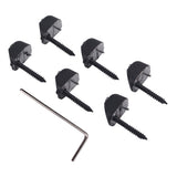 Max Maxb 6 Pieces Guitar String Locking Nut Headless Rope Lock Instrument Accessory