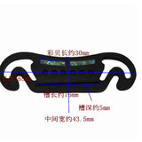 Max Hardwood Guitar Bridge Acoustic Classical Guitar Bridge Ebony Full Beard