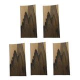 Max Maxb 5 Pieces Guitar Head Veneer Blank Material Head Veneer Shell for Luthier DIY