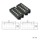Max Maxb 2 Pieces 5 String Bass Humbucker Pickup Precision Bass P-Bass Pickup Set