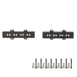 Max 2 Pieces Black 4 String Bass Pickup Open Style Vintage Alnico Pickup Set