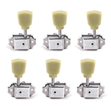 Maxbell 6x Electric Guitar Tuning Peg String Tuners Machine Heads Tuners Keys Silver