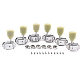 Maxbell 6x Electric Guitar Tuning Peg String Tuners Machine Heads Tuners Keys Silver