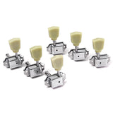 Maxbell 6x Electric Guitar Tuning Peg String Tuners Machine Heads Tuners Keys Silver