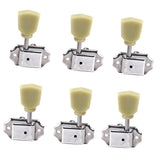 Maxbell 6x Electric Guitar Tuning Peg String Tuners Machine Heads Tuners Keys Silver