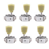 Maxbell 6x Electric Guitar Tuning Peg String Tuners Machine Heads Tuners Keys Silver