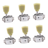 Maxbell 6x Electric Guitar Tuning Peg String Tuners Machine Heads Tuners Keys Silver