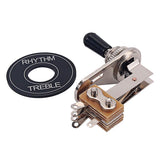 Max 3 Way Toggle Switch Plate Rhythm Treble Washer Ring Set Electric Guitar Part