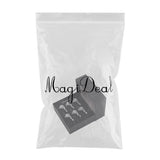 Max 6R Locked String Guitar Tuning Pegs Tuner With Keys Small Square Head Silver