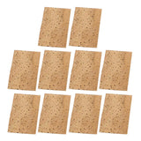 Max 10 Pieces Saxophone Interface Cork Natural Neck Cork Replacement Parts Brown