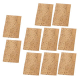 Max 10 Pieces Saxophone Interface Cork Natural Neck Cork Replacement Parts Brown