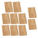 Max 10 Pieces Saxophone Interface Cork Natural Neck Cork Replacement Parts Brown