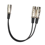 Maxbell New 3Pin XLR 1 Male to 2 Female Audio Extension Cable For Mic,Mixer Recorder